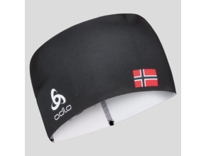 ODLO Bandeau Competition Fan Warm  - Black Norwegian flag