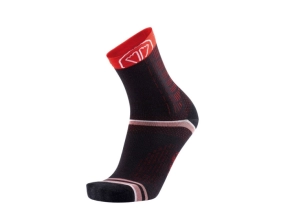 SIDAS Chaussettes Winter Run  - Noir/Rouge